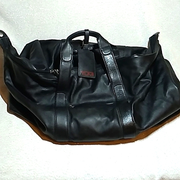 Tumi Bags Tumi Leather Duffle Luggage Travel Bag Poshmark